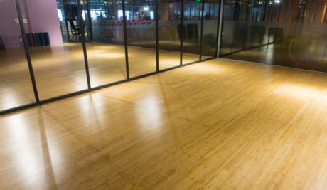 Dự án sàn tre tại AK FITNESS & YOGA