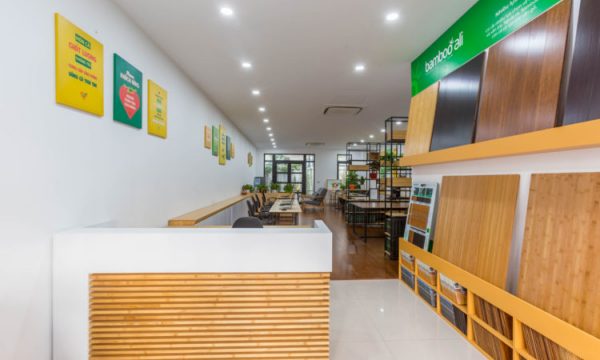 Dự án sàn tre tại BAMBOOALI OFFICE