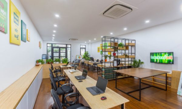 Dự án sàn tre tại BAMBOOALI OFFICE