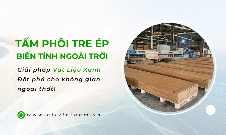 Tấm phôi tre ép ngoài trời