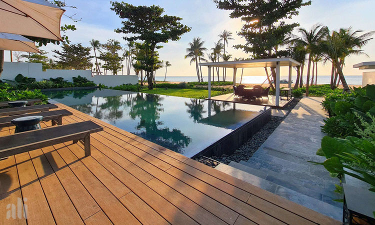 Sàn tre ép khối ngoài trời cho công trình công cộng