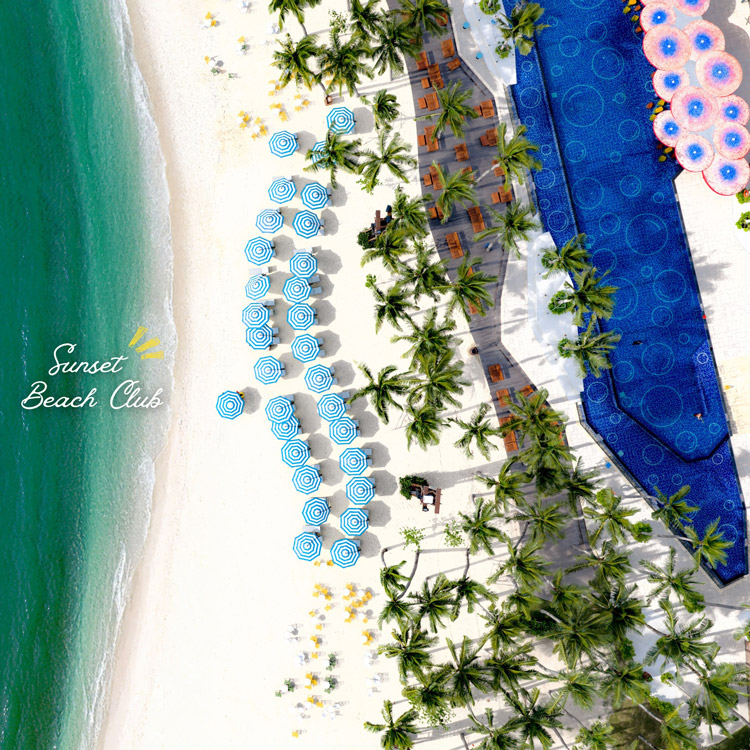 Sàn tre Bamboo'Ali tại Sunset Beach Phú Quốc