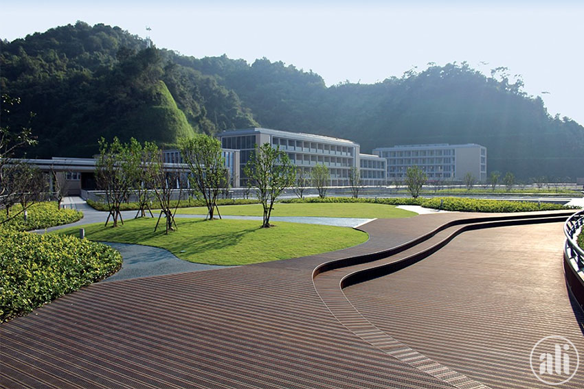 Công trình sử dụng tre ép khối